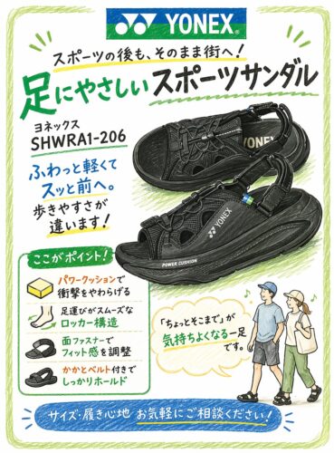 ヨネックスウォーキングサンダル